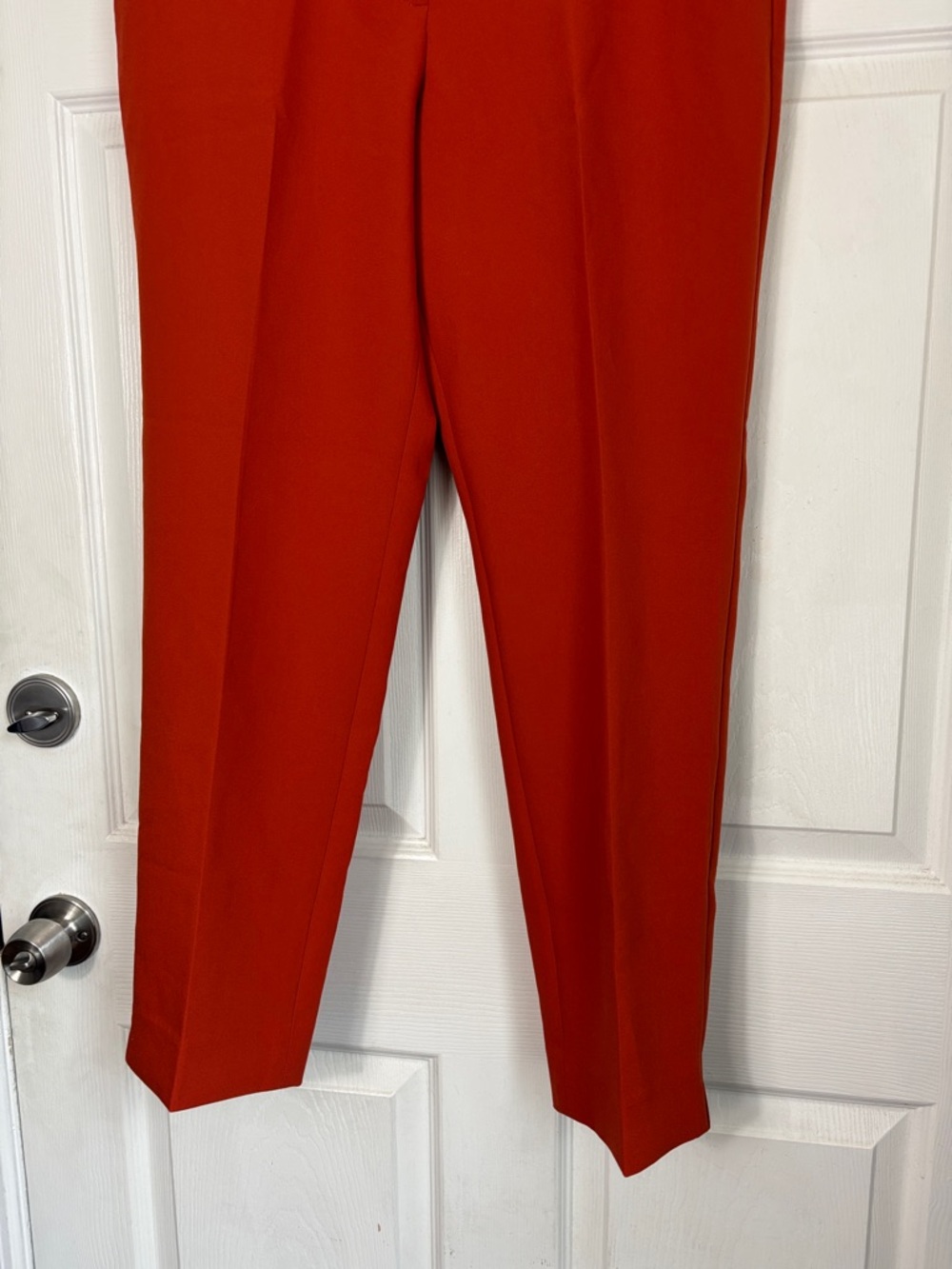 Talbots Hampshire Ankle Pant in vibrant rusty orange Size 12 dressy work pant - Picture 7 of 10